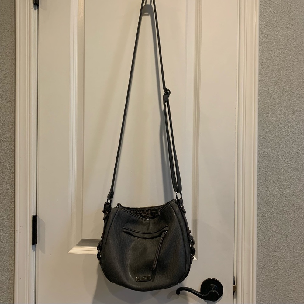 Gray Jessica Simpson crossbody purse